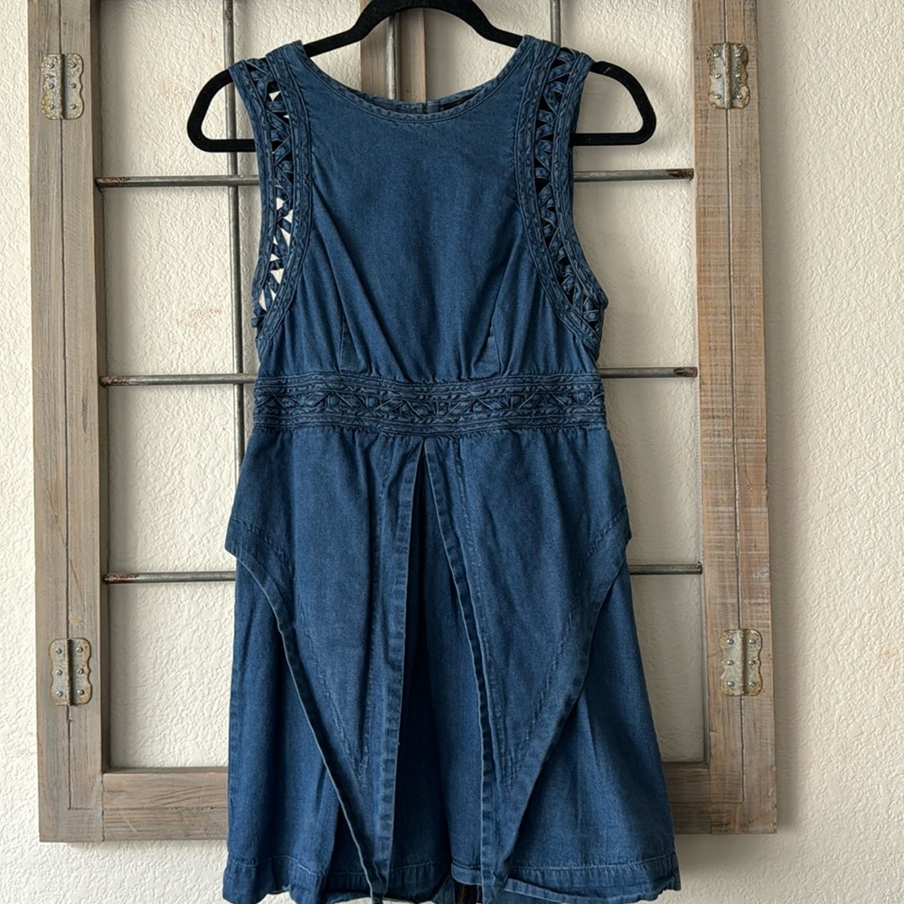 Free People New Romantics Highland 8 cotton Summer Mini Dress